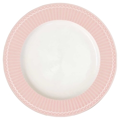 Dinner plate Alice pale pink