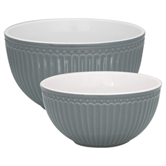 Serving bowl Alice stone grey set of 2