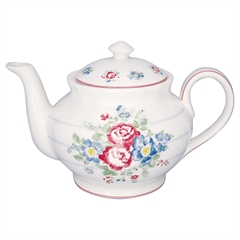 Teapot round Henrietta white