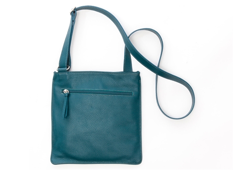 MAXIMA/ULTIMO skuldertaske m en lynlås Cross-over, Petrolio