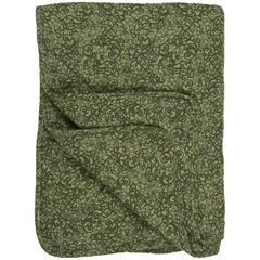 Mosgrøn m. mønster i grønne nuancer - quilt