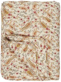 Creme m/ coral sands og gul paisley - quilt