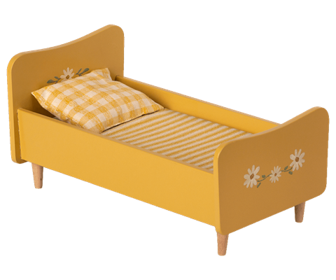 Maileg træ-seng, Mini - Yellow