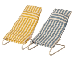 Maileg Beach Chair, set of 2 ~ Mice Vacation