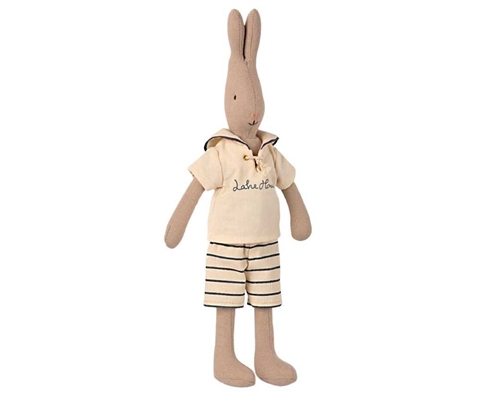 Maileg Rabbit, size 2 - Sailor, Off-white/Petrol