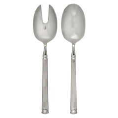 Salad cutlery silver set of 2 pcs - 21 cm