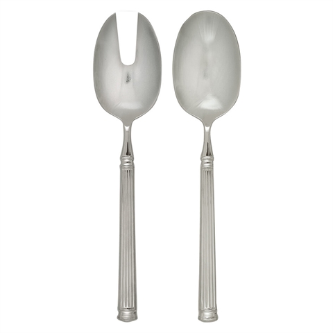 Salad cutlery silver set of 2 pcs - 21 cm