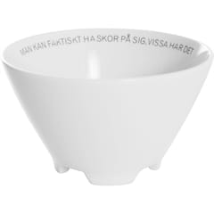 Hvid porcelæns citatskål - ERNST