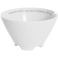 Hvid porcelæns citatskål - ERNST