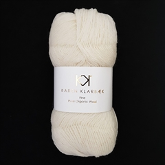 2502 Nature White - fine pure organic wool