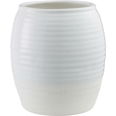 ERNST stentøjsvase, hvid - h: 21 cm ~ d: 18,5 cm