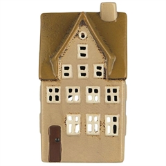 Nyhavn hus t/fyrfadslys - B: 6½ cm H: 20 cm L: 10 cm