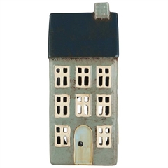 Nyhavn hus t/fyrfadslys - B: 7 cm H: 23 cm L: 9½ cm