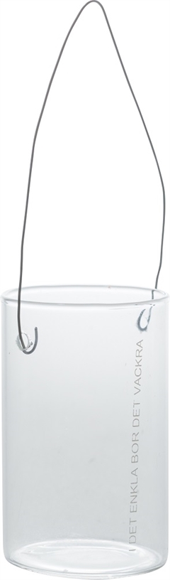ERNST hængelygte/-vase i glas - h: 8 cm ~ d: 5 cm