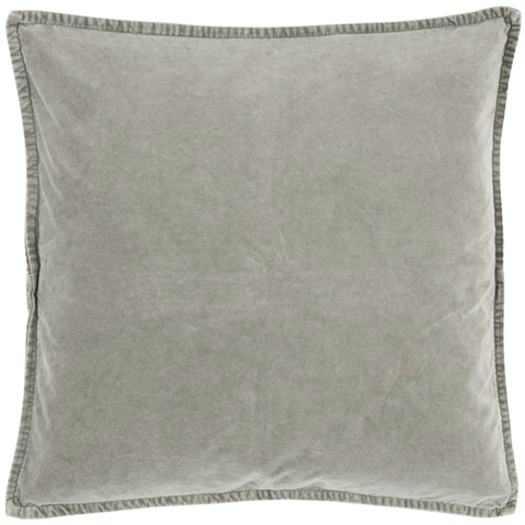 Pudebetræk velour 50x50 cm lysegrå