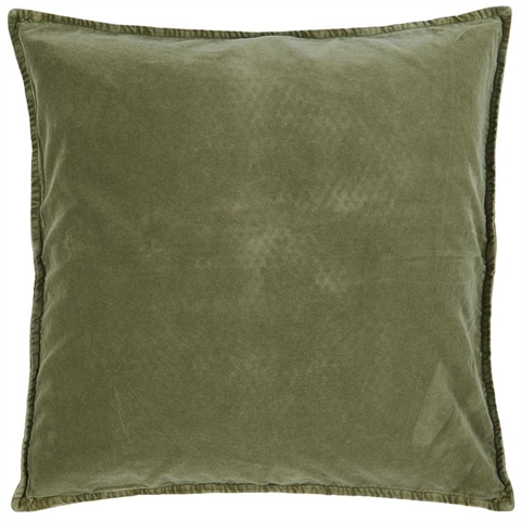 Pudebetræk velour 50x50 cm - mosgrøn