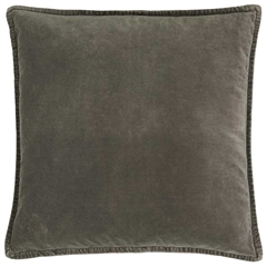 Pudebetræk velour 50x50 cm - soil