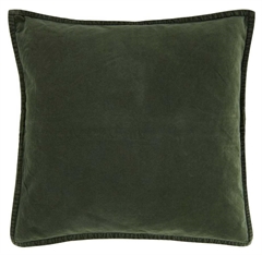 Pudebetræk velour 50x50 cm - forrest green