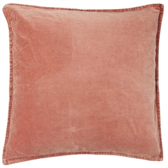 Pudebetræk velour 50x50 cm - desert rose