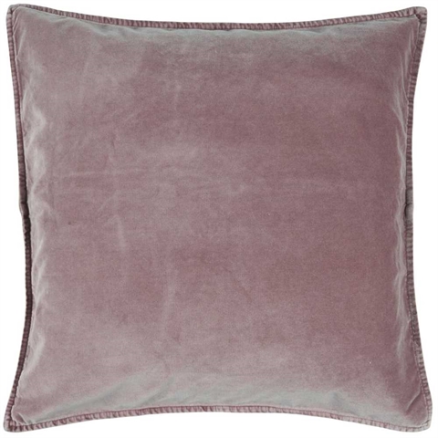 Pudebetræk velour 50x50 cm - purple ash