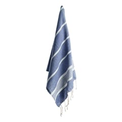 Viskestykke Sophie Indigo Blue/White - 50 x 70 cm