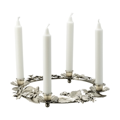 Advent candle holder silver