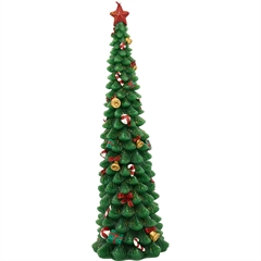 Candle Christmas tree green large - H: 30 cm