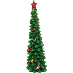 Candle christmas tree green medium - H: 25 cm
