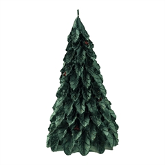 Juletræ i stearin - mørkegrønt, 11 cm - Greengate