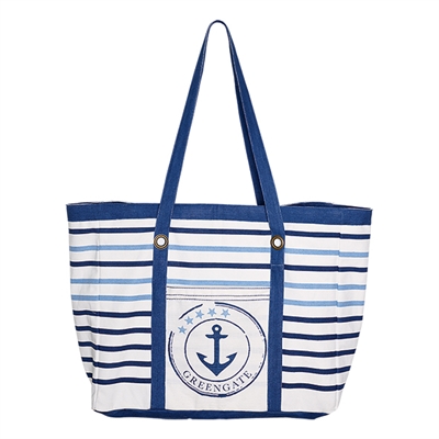 Strandtaske GreenGate Anchor indigo