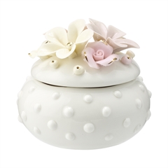 Jewelry box Daisy dusty cream small