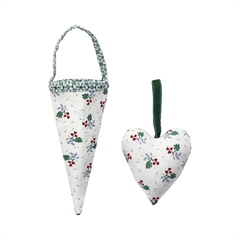 Cornet Joselyn green set of 2 assorted