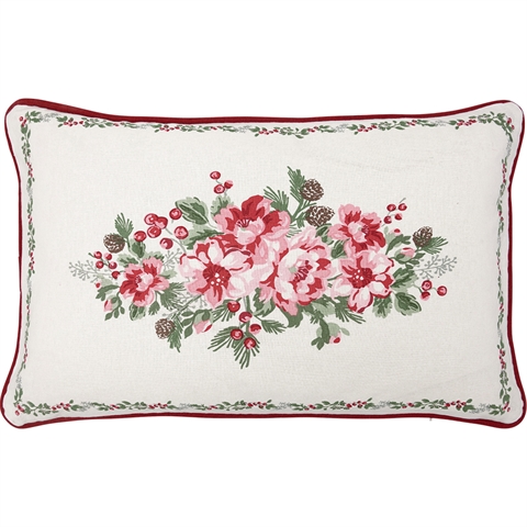 Cushion Charline white pieceprinted 30x50cm