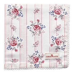 Napkin with lace Fiona pale pink