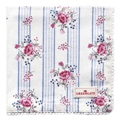Napkin with lace Fiona pale blue
