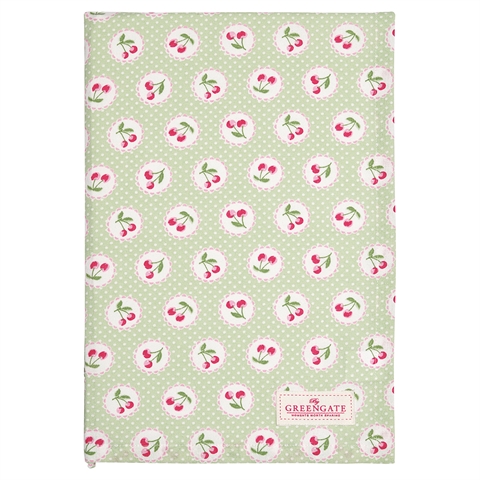 Tablecloth Cherry berry p.green 150x150cm