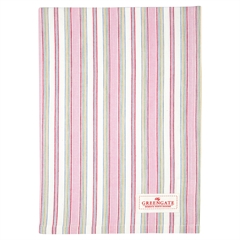 Tea towel Imke pale pink
