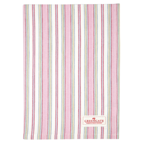 Tea towel Imke pale pink