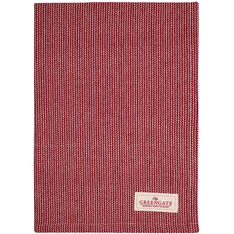 Tea towel Alicia red