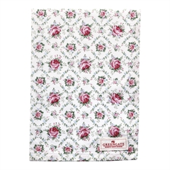 Tea towel Malene petit white