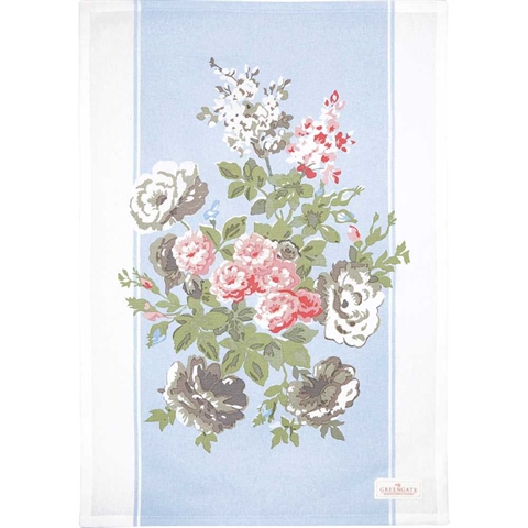 Tea towel Petricia pale blue piece printed - Midseason 2021