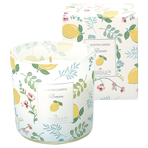 Scented candle Limona white 240g