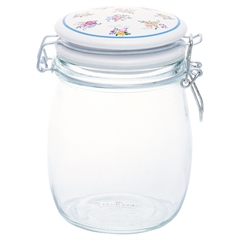 Storage jar Elena petit white 0,75L
