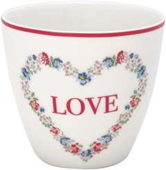 Latte cup Heart love white - Valentine Edition