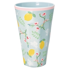 Melamin tall cup Limona pale blue