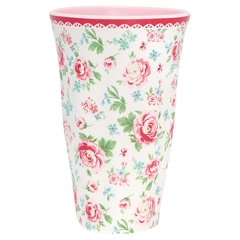 Tall cup Meryl white melamin - høj