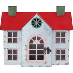House decoration Charline red - large, metal - H: 20 cm