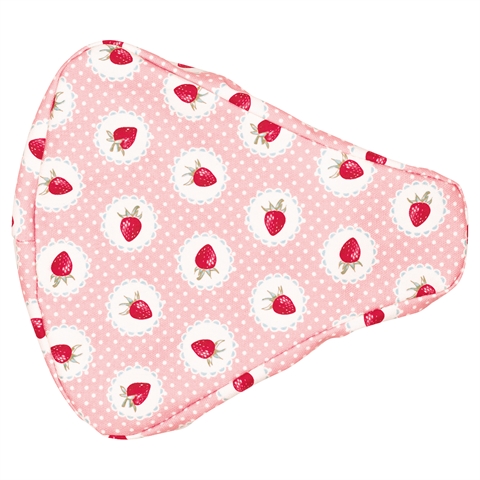 Bike seat cover Strawberry pale pink