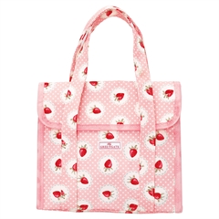Lunchbag small Strawberry pale pink