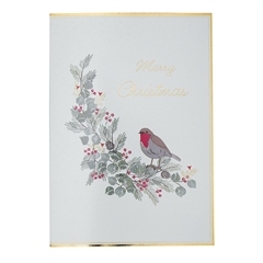Card and envelope Leonora merry christmas L 6 pcs 